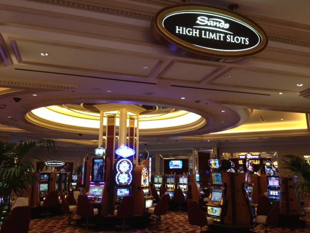 The high-limit slots parlor at the Venetian.