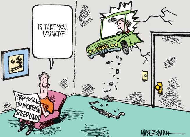 The winner of the March Smithereens Cartoon Caption Contest — "Is that you, Danica?" — was submitted by Dale Stout and received 50 percent of the votes.