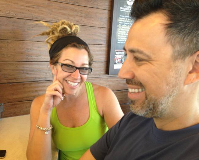 Fresh from her training session at Real Results downtown, Staci Linklater, left, and husband, James Reza, owners of Globe Salon, say they will have auditions for new employees April 8.