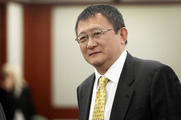 Hong Kong businessman Richard Suen is shown during a courtroom break at the Regional Justice Center Thursday, April 4, 2013. Suen is suing the Las Vegas Sands saying he is owed millions of dollars in an agreement in which he helped Sands secure its gaming license in Macau a decade ago.