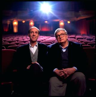 This undated file photo originally released by Disney-ABC Domestic Television, shows movie critics Roger Ebert, right, and Gene Siskel. The Chicago Sun-Times is reporting that its film critic Roger Ebert died on Thursday, April 4, 2013. He was 70. Ebert and Siskel, who died in 1999, trademarked the 