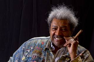 Boxing promoter Don King poses for a photo after an exclusive interview in his Treasure Island penthouse Thursday, April 11, 2013.