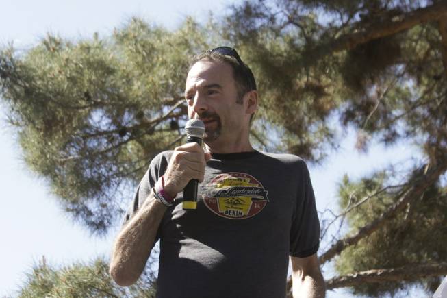 Timothy Ray Brown speaks at the 2013 Aids Walk held at UNLV, Sunday, April 13, 2013. Brown is reportedly the first person to be cured of HIV.