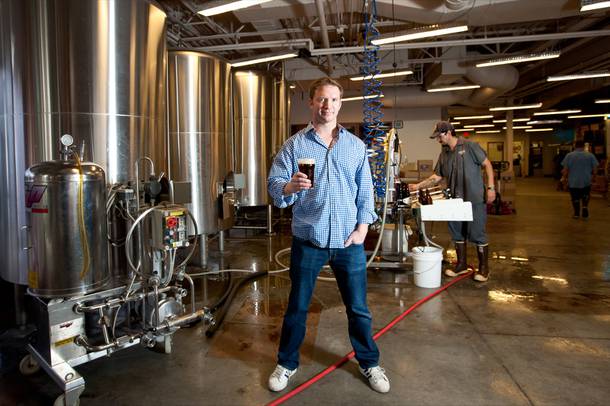 Brian Chapin, founder of Motley Brews Beer Festival, is shown in the Tenaya Creek Brewery in Las Vegas Tuesday, April 16, 2013.