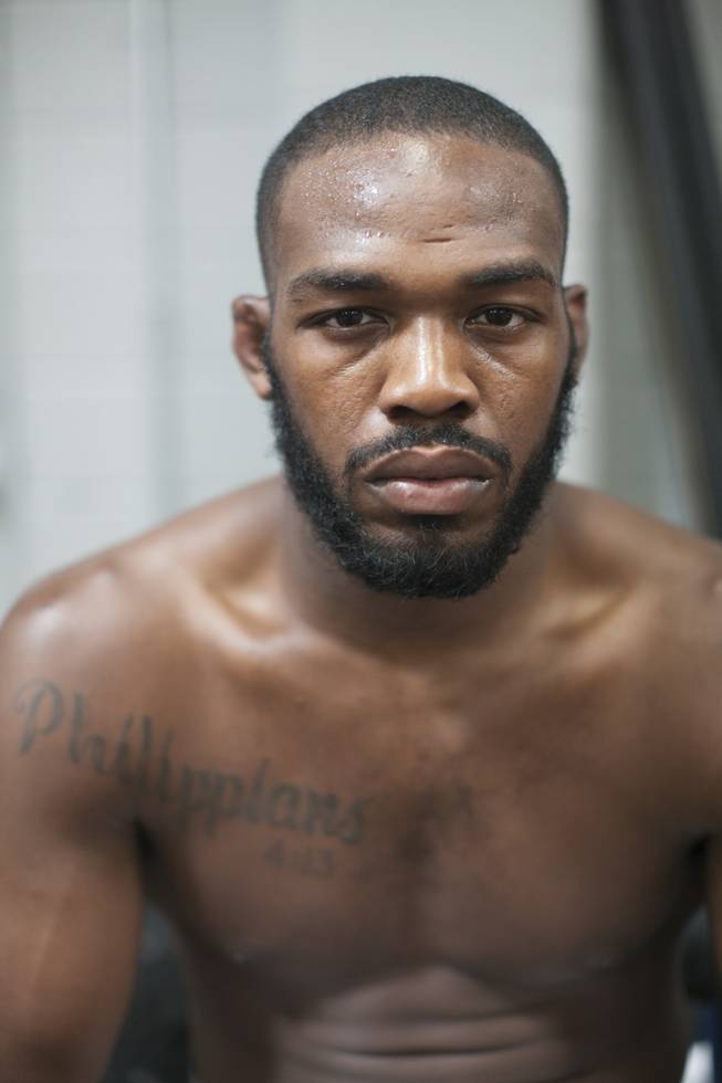 Jon Jones, the Ultimate Fighting Championship light-heavyweight champion, at Jackson-Winkeljohn Mixed Martial Arts gym in Albuquerque, N.M., April 15, 2013. Jones is 17-1 in mixed martial arts, but his critics say that his success has come too easily and that many of his recent victories have come against opponents who are in decline.