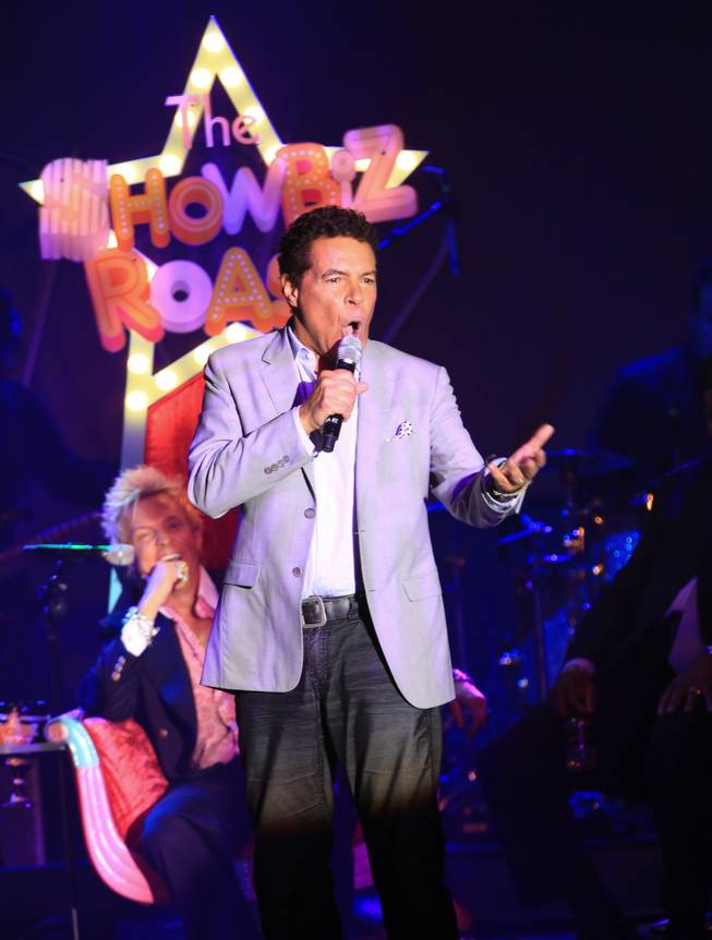 Clint Holmes sings "Does Anybody Really Know Who Zowie Bowie Is?" at "The Showbiz Roast" at the Stratosphere.