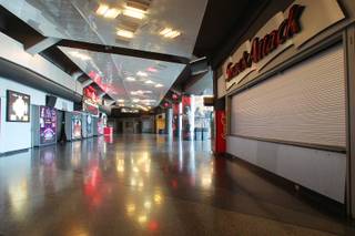 A view of the concourse at the Thomas & Mack Center Tuesday, April 30, 2013.