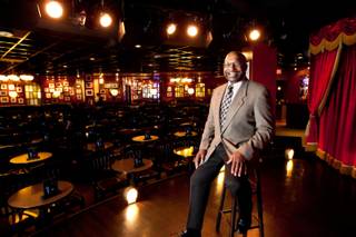 Manager Tony Camacho is shown inside Brad Garrett's Comedy Club at the MGM Grand in Las Vegas Tuesday, April 30, 2013.