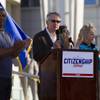 Senate Majority Leader Harry Reid (D-NV) is joined by Congressman Steven Horsford, left, and Congresswoman Dina Titus as he speaks during a May Day rally for comprehensive immigration reform in downtown Las Vegas Wednesday, May 1, 2013. The event started at the George Federal Building downtown, then marchers traveled south on Las Vegas Boulevard, finishing with a rally at St. Louis Square near the Stratosphere.