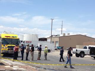 An explosion was reported Friday late morning at the Nevada Truck and Trailer Repair business, May 17, 2013.