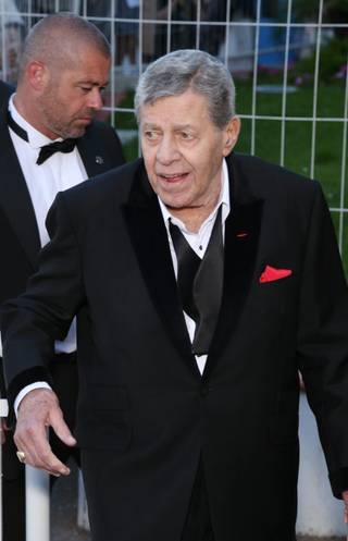 Jerry Lewis promotes his new film 