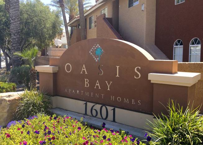 Las Vegas Valley apartment buildings are selling at the fastest pace in years, and one recent deal involved the bulk sale of 14 complexes for $200 million. Oasis Bay apartments, 1601 E. Katie Ave., photographed on May 29, 2013, was one of the 14.