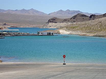 Low water levels at Lake Mead have prompted officials to ask boaters to avoid using the main boat launch at Echo Bay.