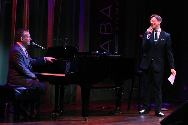 Billy Stritch, on piano, and Jim Caruso host a performance of the Broadway-based open mic and variety show "Cast Party" on Wednesday, June 19, 2013, at Cabaret Jazz at the Smith Center.