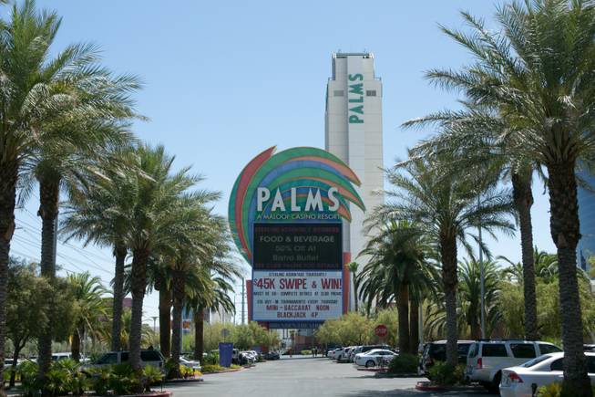 An exterior view of the Palms Casino Resort, June 6, 2013.