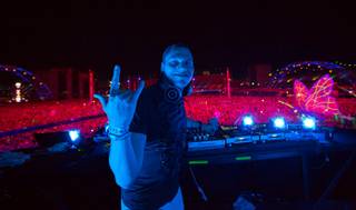 DJ Tiesto during Night 2 of the Electric Daisy Carnival on Saturday, June 22, 2013, at Las Vegas Motor Speedway.