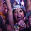 Festival-goers are shown during the third day of the Electric Daisy Carnival at the Las Vegas Motor Speedway early Monday morning, June 24, 2013.