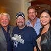 Jimmy Johnson, Terry Fator, Troy Aikman and Taylor Makakoa attend opening night of "Terry Bradshaw: America's Favorite Dumb Blonde ... A Life in Four Quarters" at The Mirage on Friday, June 28, 2013.