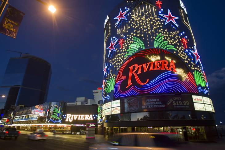 An exterior view of the Riviera on Monday, July 15, 2013.