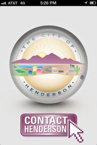 The Contact Henderson smartphone app