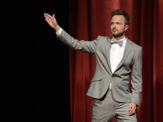 Actor Aaron Paul is seen at the 65th Primetime Emmy Nominations Announcements at the Leonard H. Goldenson Theatre at the Academy of Television Arts & Sciences, on Thursday, July 18, 2013 in North Hollywood, California. 