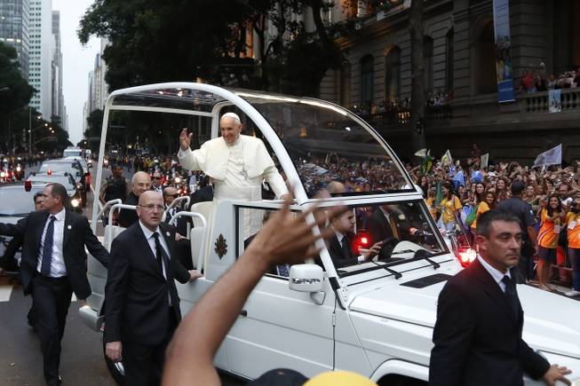 Pope visits Brazil
