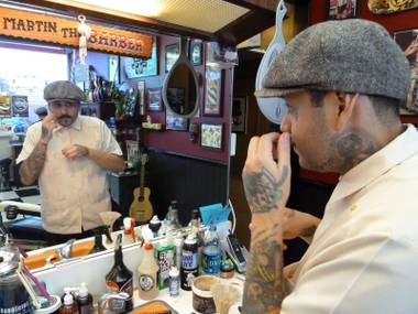 This rockabilly-style shop is a complete haircut experience. 