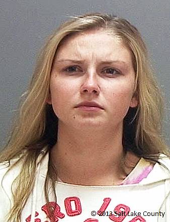Kendra McKenzie Gill was arrested with three others on Saturday, Aug. 3, 2013, after allegedly throwing homemade bombs from her car. Gill was recently crowned Miss Riverton, Utah.