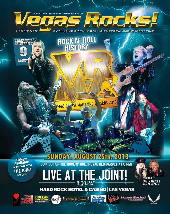 The 2013 Vegas Rocks! Magazine Awards poster.