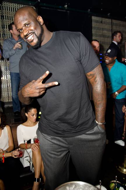 Shaquille O'Neal hosts at Lavo in Palazzo on Friday, Aug. ...