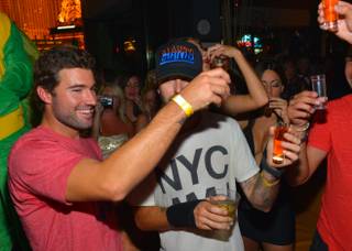 Brody Jenner celebrates his 30th birthday at Hyde Bellagio on Saturday, Aug. 17, 2013.