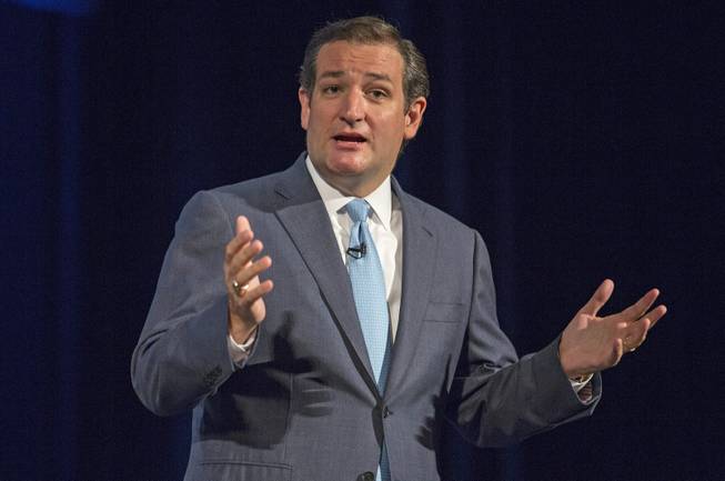 Sen. Ted Cruz, R-Texas, speaks during the family leadership summit in Ames, Iowa, Aug. 10, 2013. 