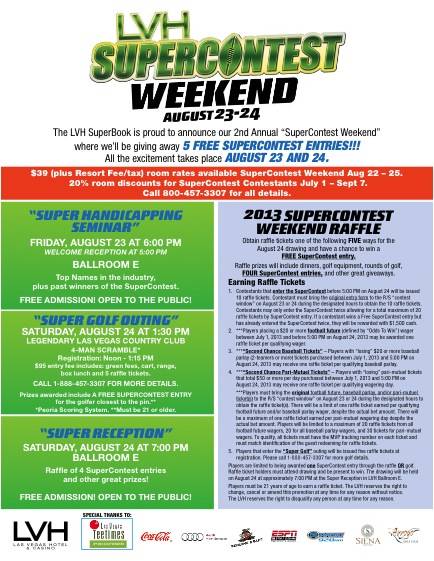 2013 Supercontest Weekend flyer