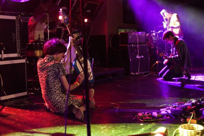 Deerhunter during their performance at the Hard Rock Cafe on the Strip, Thursday, Aug. 22, 2013.