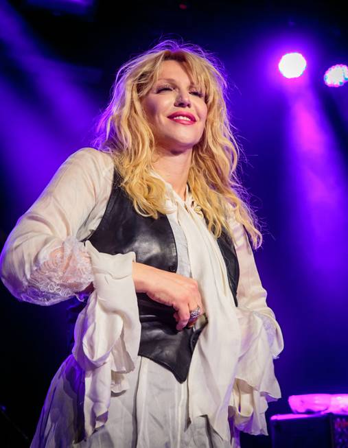 Courtney Love performs for Vinyl's first anniversary in the Hard ...