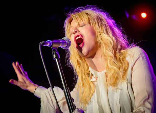Courtney Love performs for Vinyl's first anniversary in the Hard ...