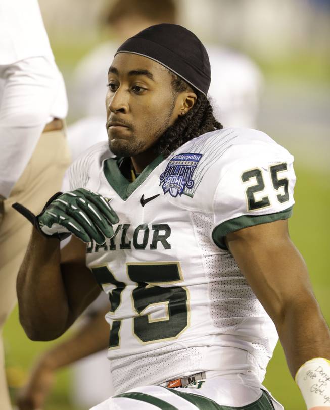 Baylor running back Lache Seastrunk during the first half of the NCAA college football Holiday Bowl game Thursday Dec. 27, 2012 in San Diego.