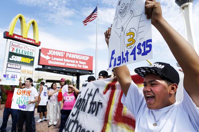 Fast Food Wages Protest