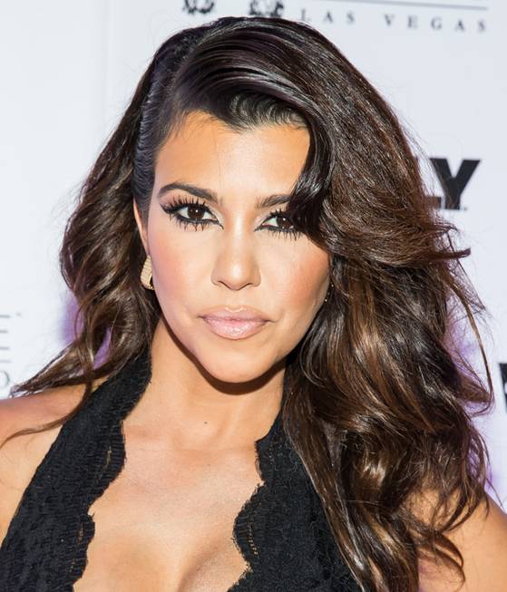 Kourtney Kardashian arrives at Hyde Bellagio on Saturday, Aug. 31, ...