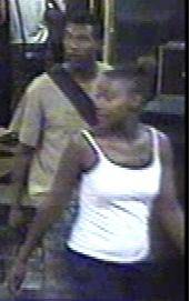 Metro Police are searching for two suspects, seen here, in a Aug. 28 robbery at a hotel on the 2900 block of Las Vegas Boulevard South.
