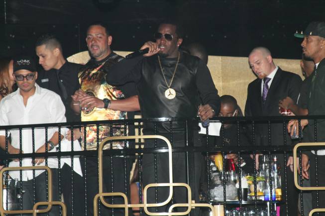 Diddy performs at the Bank in Bellagio.