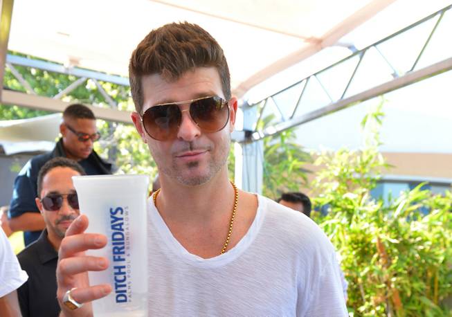 Robin Thicke hosts and performs at Ditch Fridays on Friday, ...