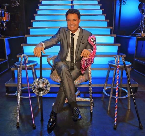 While on the mend, Donny Osmond has been performing at Flamingo Las Vegas with this assortment of canes.