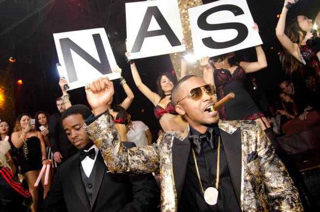 Nas celebrates his 40th birthday weekend at Tao in the ...