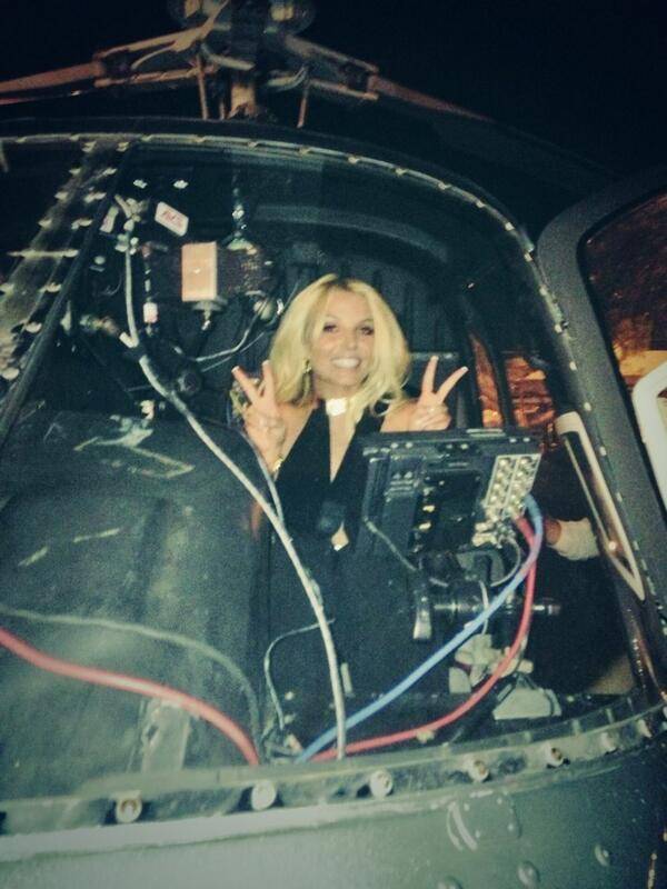 Britney Spears prepares to fly via helicopter to Jean, south of Las Vegas, on Tuesday, Sept. 17, 2013.