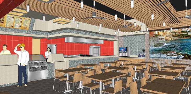 A rendering of the Crazy Pita coming to Town Square in the Fall of 2013.