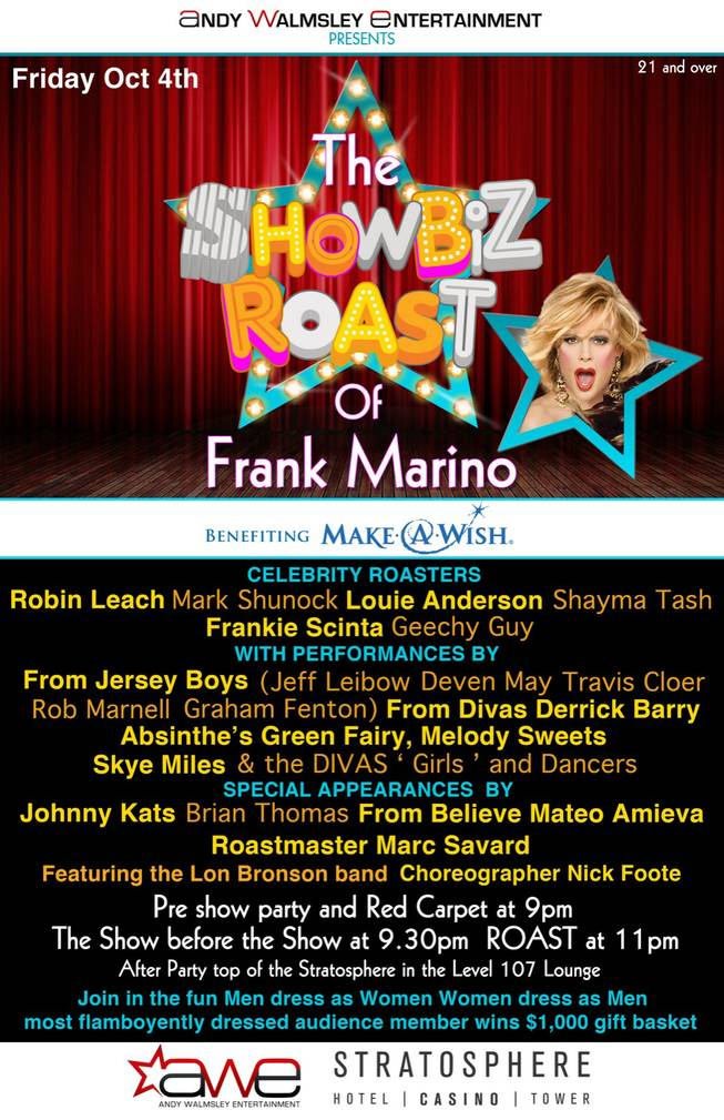 "Showbiz Roast" with Frank Marino.
