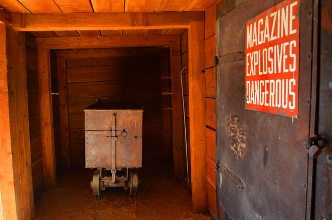 A mine tunnel at the Tonopah Historic Mining Park is shown on Sept. 19, 2013.