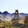 A mine stands above the Tonopah Historic Mining Park on Sept. 19, 2013.