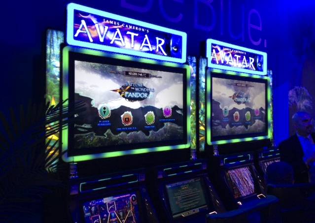 New Avatar slot machine at the 2013 G2E convention.